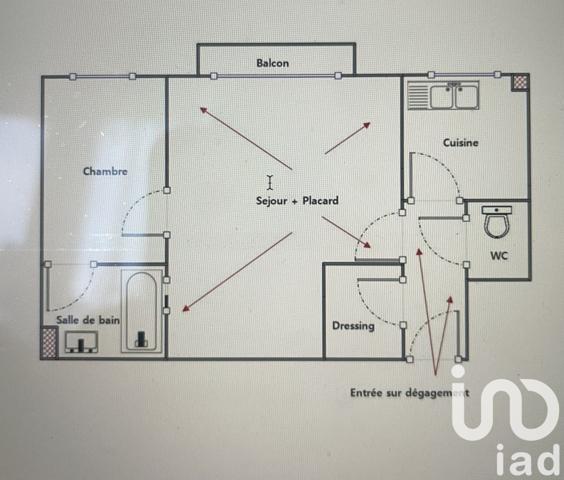 Appartement à vendre 2 pièces 44 m² Arnouville