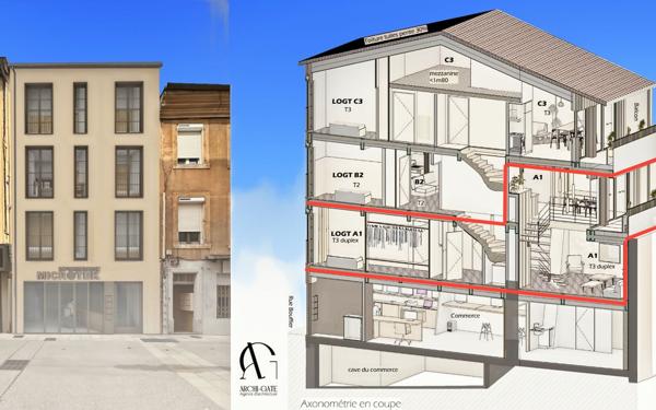 Appartement à vendre    3 pièces • 73 m2 Valence