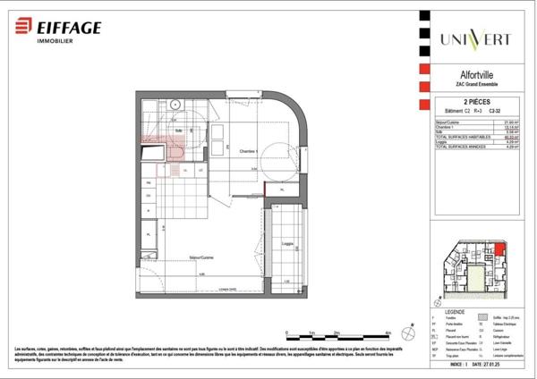 Location Appartement 2 pièces 40.2 m² - Alfortville 94140