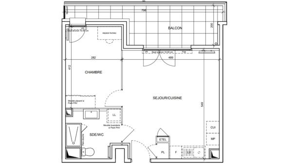 Appartement à vendre 2 pièces 44 m² Saint-Laurent-du-Var