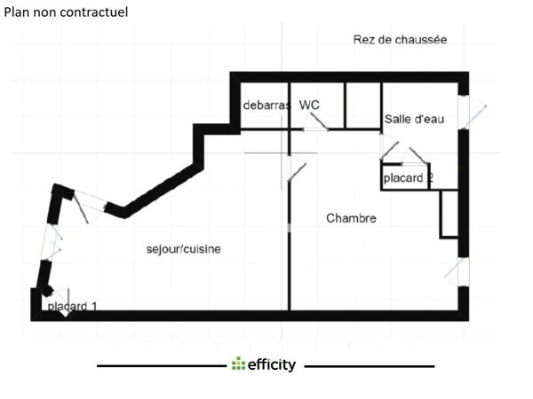 Appartement 2 pièces - 33 m²