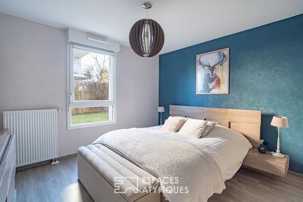 Rez-de-jardin dans un environnement arboré