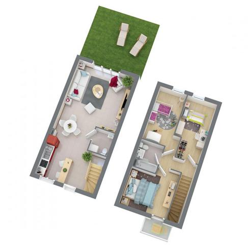 Maison - Rouillon - 4 pièce(s) - 78 m²