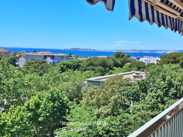 Appartement 13008 Marseille de T4 lumineux avec balcon et vue mer – confort, calme