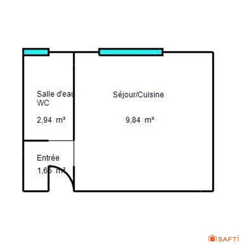 Studio 15 m² - Résidence front de mer.