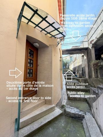 MAISON D'ANGLE, 97M² HAB, JARDIN SURELEVE NON ATTENANT, JOLIE VUE, PROCHE COMMODITES