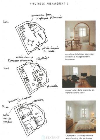 MAISON D'ANGLE, 97M² HAB, JARDIN SURELEVE NON ATTENANT, JOLIE VUE, PROCHE COMMODITES