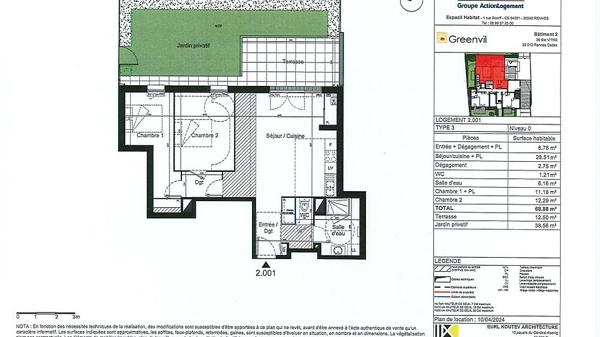 appartement - T3