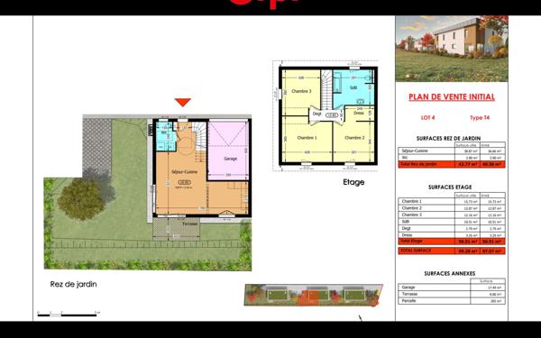 Maison à vendre    4 pièces • 100 m2 Vétraz-Monthoux