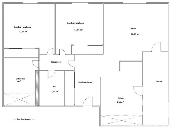 Appartement à vendre 3 pièces 62 m² Tournefeuille