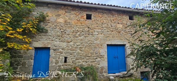 Ardèche, à 5 mn en voiture de St Pierreville au coeur du parc national des Monts d'Ardèche, spacieuse maison de 178m² avec une grande dépendance de 200m² sur 2 niveaux à aménager