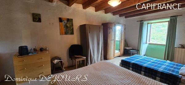 Ardèche, à 5 mn en voiture de St Pierreville au coeur du parc national des Monts d'Ardèche, spacieuse maison de 178m² avec une grande dépendance de 200m² sur 2 niveaux à aménager