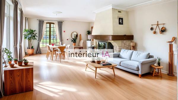 Villa T5 avec parc arboré de 1692m² , double garage- PINS JUSTARET