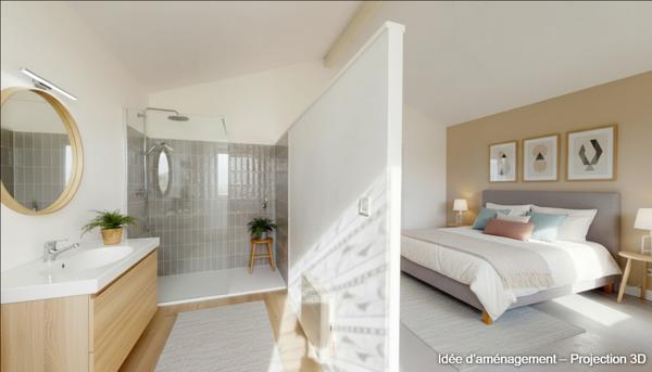 Maison d'architecte 4 pièces de 130m2 habitables + garage avec vue