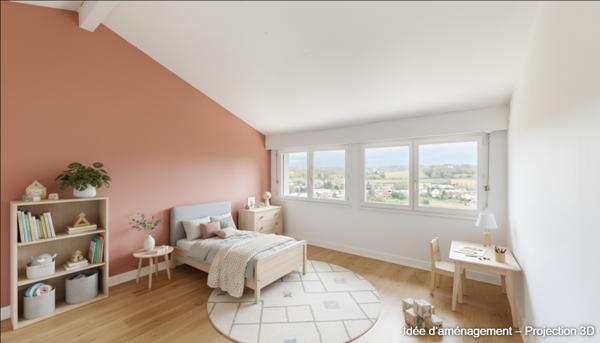 Maison d'architecte 4 pièces de 130m2 habitables + garage avec vue