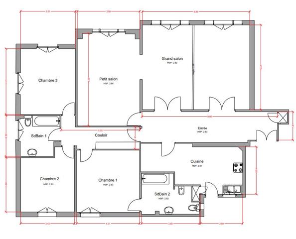 Location
                Appartement160 m² - 5 Pièces -
                    PARIS (75016)