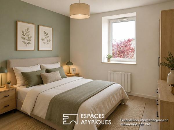 Village d’Ardèche, le format atypique d’une maison ancienne rénovée.