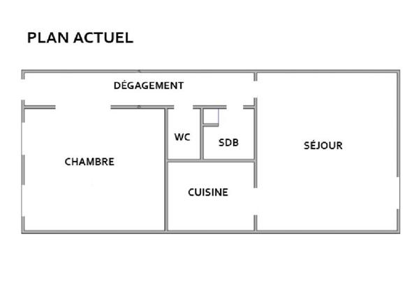 Appartement à vendre |  Bordeaux |  2 pièces | 53 m²