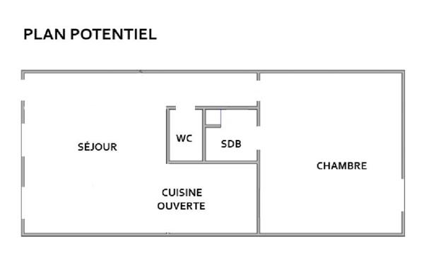 Appartement à vendre |  Bordeaux |  2 pièces | 53 m²