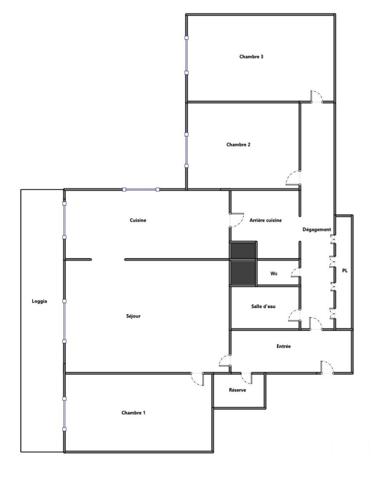 Appartement F4 à vendre  4 pièces - 82,25 m2 TREMBLAY EN FRANCE - 93