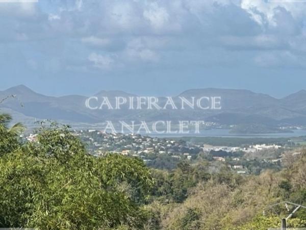 Dpt Martinique (972), à vendre LE LAMENTIN terrain de 2500 m² vue mer