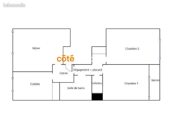 Vente
                Appartement69 m² - 3 Pièces -
                    PARIS (75013)