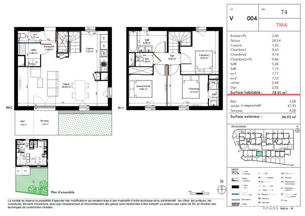 Maison à vendre 4 pièces 78,91 m² Blanquefort