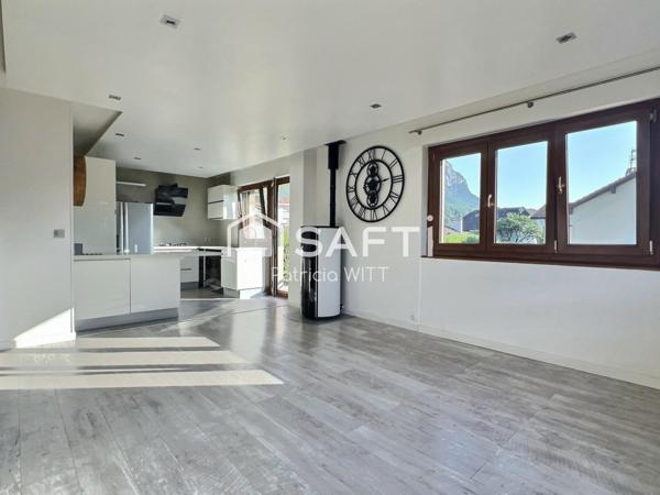 Appartement T4 de 86m2, douane de Veyrier, 2 parkings