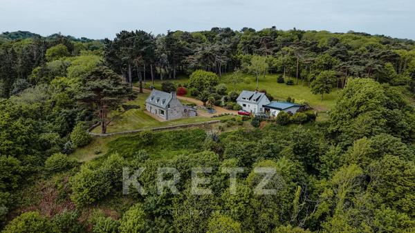 Propriété d’exception face à l’océan - Deux maisons et un parc paysager