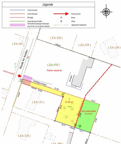 Terrain à Saint Armel, proche mer et bourg - 834 m²