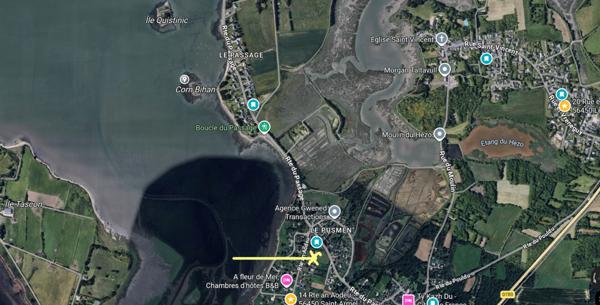 Terrain à Saint Armel, proche mer et bourg - 834 m²