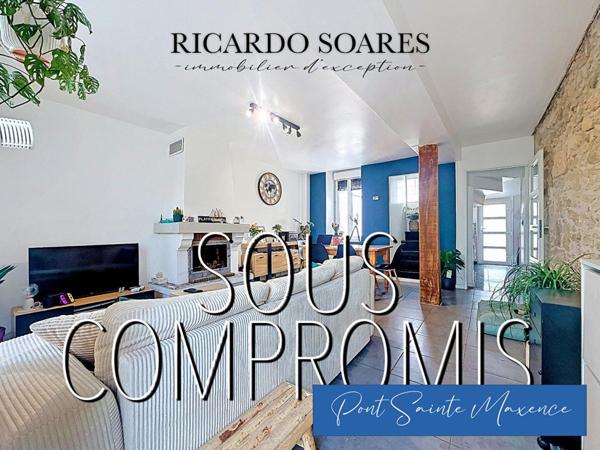 PONT-SAINTE-MAXENCE 60700 - MAISON DE VILLE 64 m² / 1 CHAMBRE / 1 STUDIO INDÉPENDANT / JARDIN ET TERRASSES