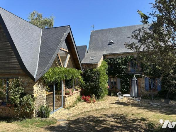 Maison de caractère sur 1.11 ha à Marigné (Les Hauts d'Anjou)