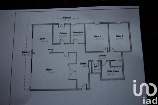 Appartement à vendre 4 pièces 88 m² Nevers