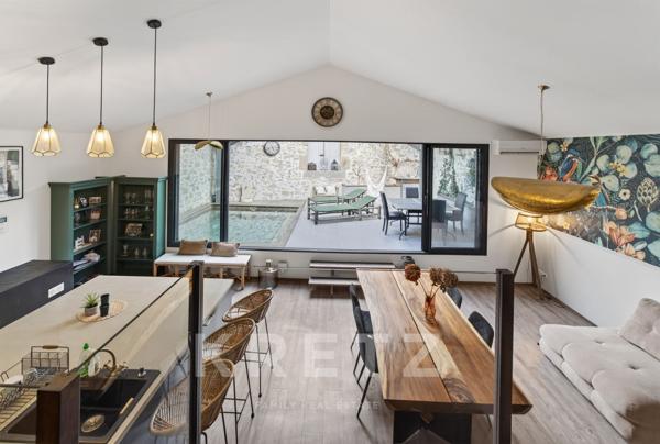 Maison vigneronne en pierre – 270 m² habitables – Terrasse, piscine et appartements indépendants