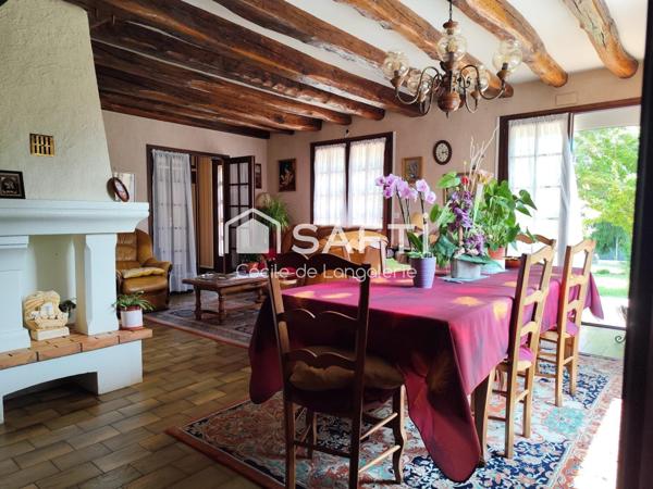 MAISON + GRAND HANGARD - PUITS - VERANDA - JARDIN