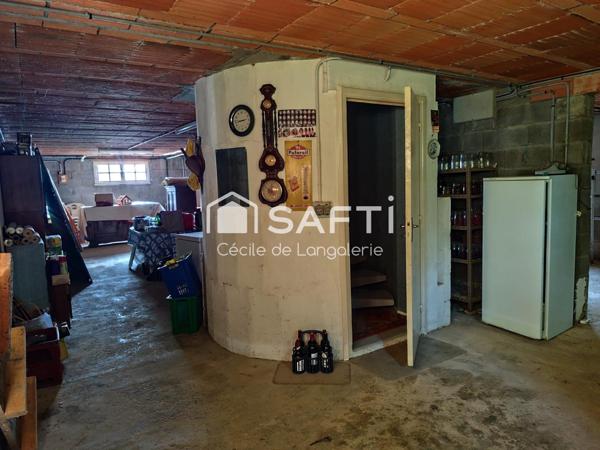 MAISON + GRAND HANGARD - PUITS - VERANDA - JARDIN