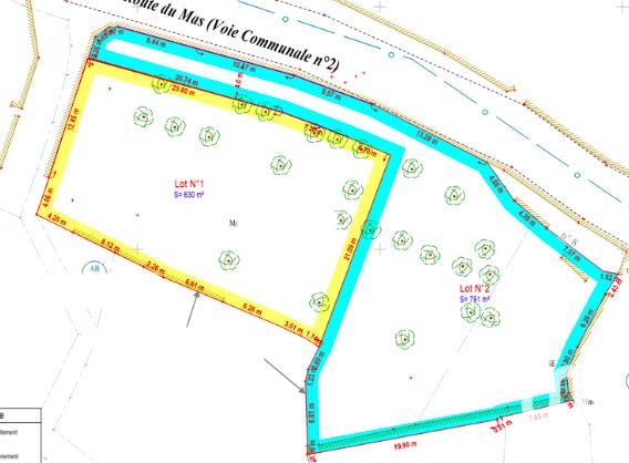 Terrain à vendre 791 m² Ucel