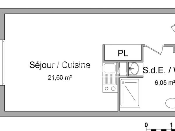 Location Studio 27.65 m² - 167 RUE GANYMEDE Juvignac 34990