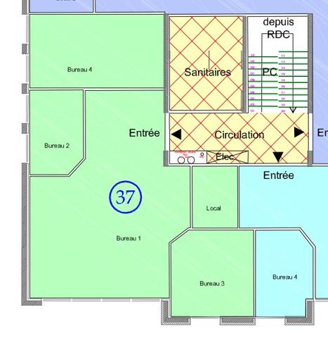 Rocade Nord Ouest 102 m2 au 1er étage Lambersart