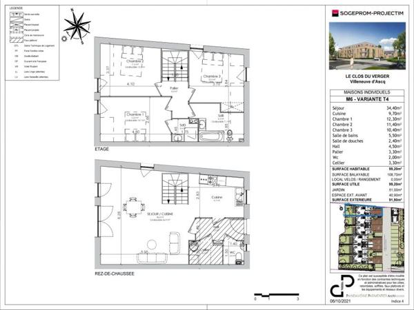Appartement La madeleine - 224 000 €