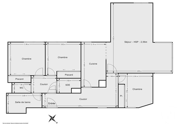 Appartement F4 à vendre  4 pièces - 86,73 m 2   PARIS  - 75012