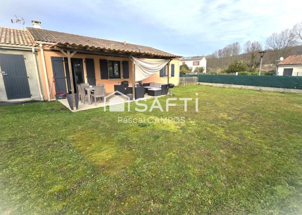 maison plein pied 88m² avec garage et jardin de 557m²