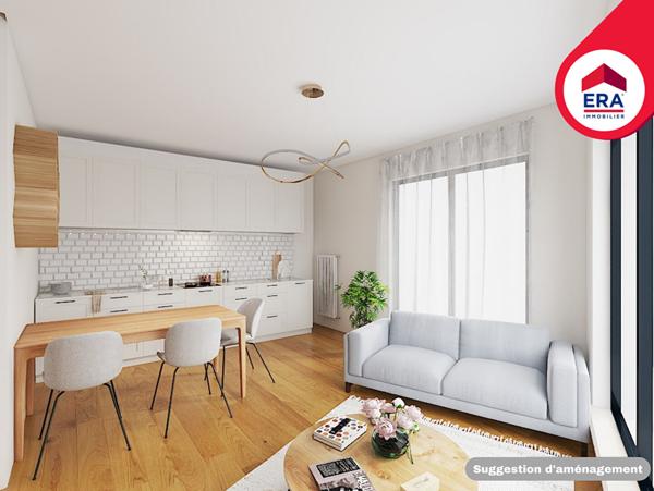 T2 NEUF 41,77 m² - RENNES Rue de Nantes - Eligible PTZ