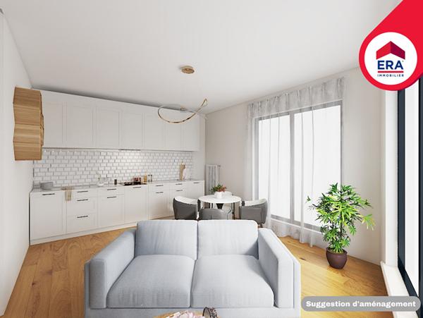 T2 NEUF 41,77 m² - RENNES Rue de Nantes - Eligible PTZ