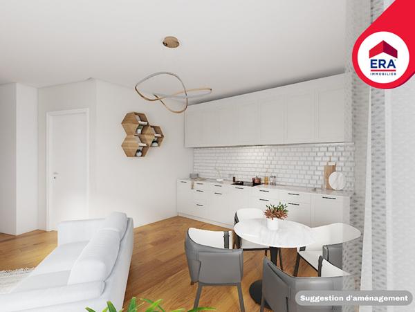 T2 NEUF 41,77 m² - RENNES Rue de Nantes - Eligible PTZ