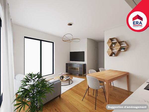 T2 NEUF 41,77 m² - RENNES Rue de Nantes - Eligible PTZ