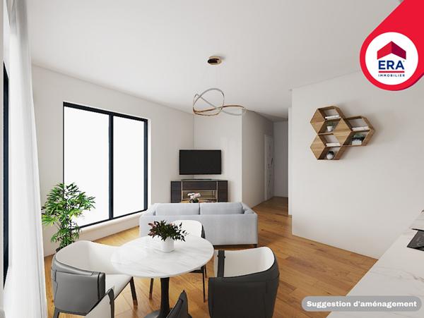 T2 NEUF 41,77 m² - RENNES Rue de Nantes - Eligible PTZ