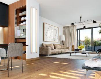 Appartement de type 4 au dernier étage de 94.60m² avec grande terrasse situé Quartier ZOLA à NANTES