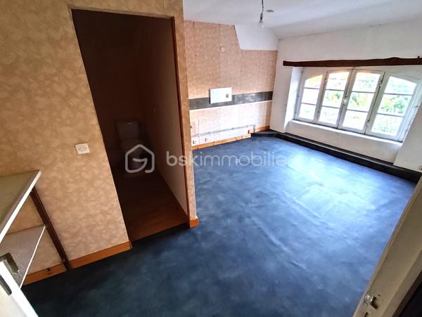 Propriété Rare en centre ville de Fougères à l'abri des regards 
Cette maison à caractère d'habitation dans une petite cour privatisée sera vous satisfaire par ses volumes et ses prestations.

Maison de 213 m2 - 5 chambres
Annexes de 220 m2 - Espace Aquatique, Garage, 4 bureaux ou chambres

Elle se compose de la manière suivante :
Au Rez de chaussée : Entrée avec placard, Bureau ou Chambre de plain pied, Cuisine ouverte, un grand espace Salle à manger - Salon avec cheminée insert, le tout communiquant sur la terrasse extérieur. 
Espace aquatique, Sauna, Garage, placard et WC séparé.

A l'étage '' en 2 parties"
Côté Gauche : Une mezzanine pouvant servir de bureau, Une belle grande Salle de bain avec douche et doubles vasques,
3 chambres dont une avec mezzanine accédant à une autre chambre 

Côté Droit : 4 Bureaux ou chambres, WC séparé

Les ailes peuvent communiquées entre elle avec quelques aménagements, rafraichissement à réaliser à plusieurs niveaux
A l'extérieur, Cour Pavé arboré avec coin barbecue, une dépendance et un poulailler

Assainissement Tout à l'égout, Chauffage Gaz de ville, Double vitrage en majeur partie

Nota: Le Côté Droit possède sa propre entrée indépendante.
Bien idéal pour résidence principale ou propice à un investissement locatif ou les deux
Croquis et surface en image